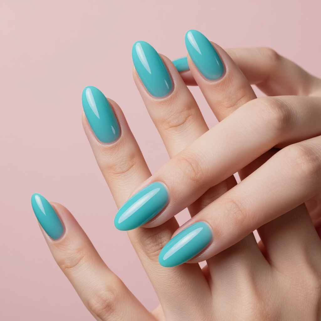 Matte Black Almond Cat Eye Nails for Understated Cool - almond cat eye nails