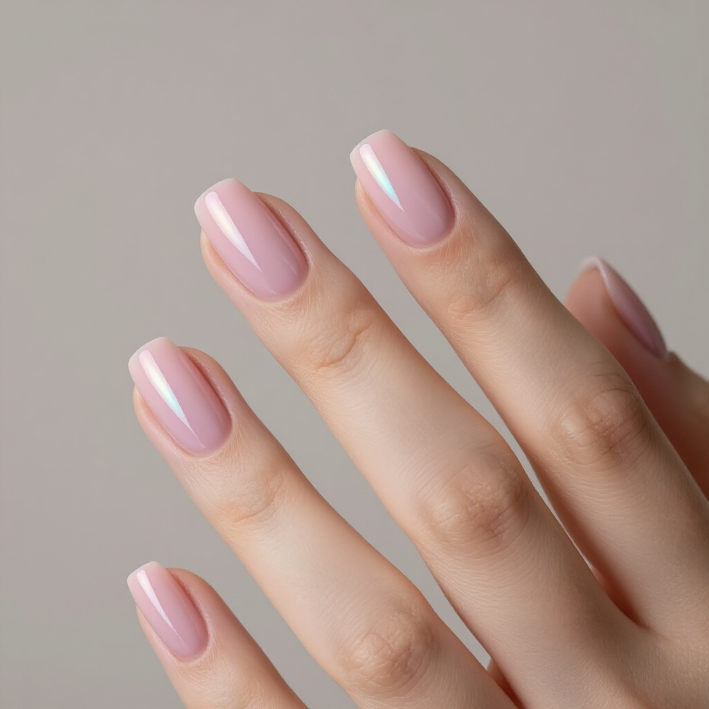 Vibrant Fuchsia Pink Short Cat Eye with a High-Gloss Finish - pink short cat eye nails