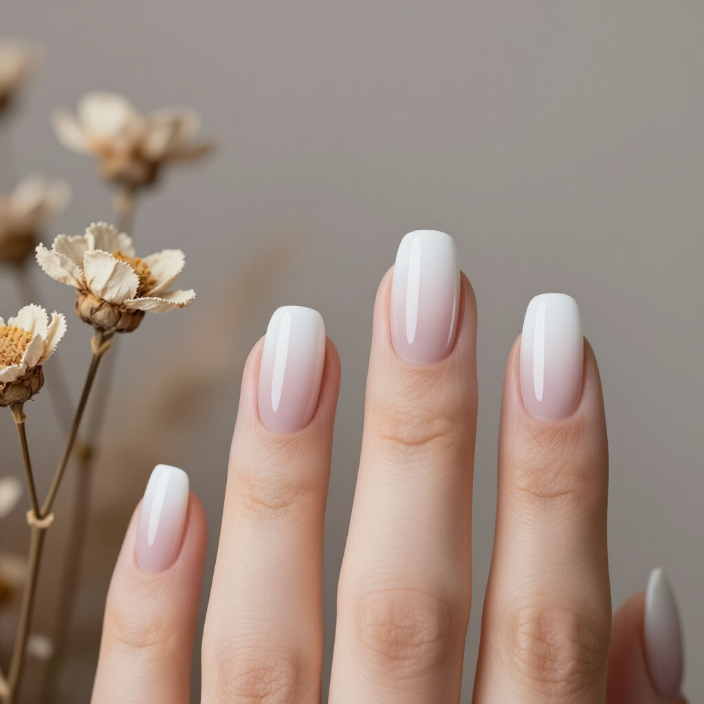 Matte White Short Cat Eye Nails for a Subtle Textured Finish - white short cat eye nails Matte White Short Cat Eye Nails for a Subtle Textured Finish - white short cat eye nails
