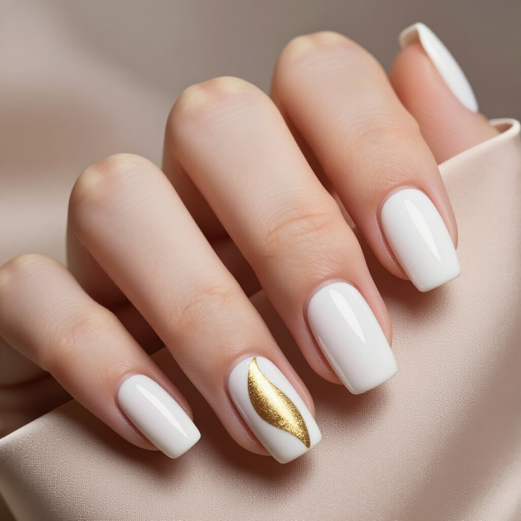 Soft Pink & White Swirl Short Cat Eye Nails with Subtle Shimmer - white short cat eye nails Soft Pink & White Swirl Short Cat Eye Nails with Subtle Shimmer - white short cat eye nails