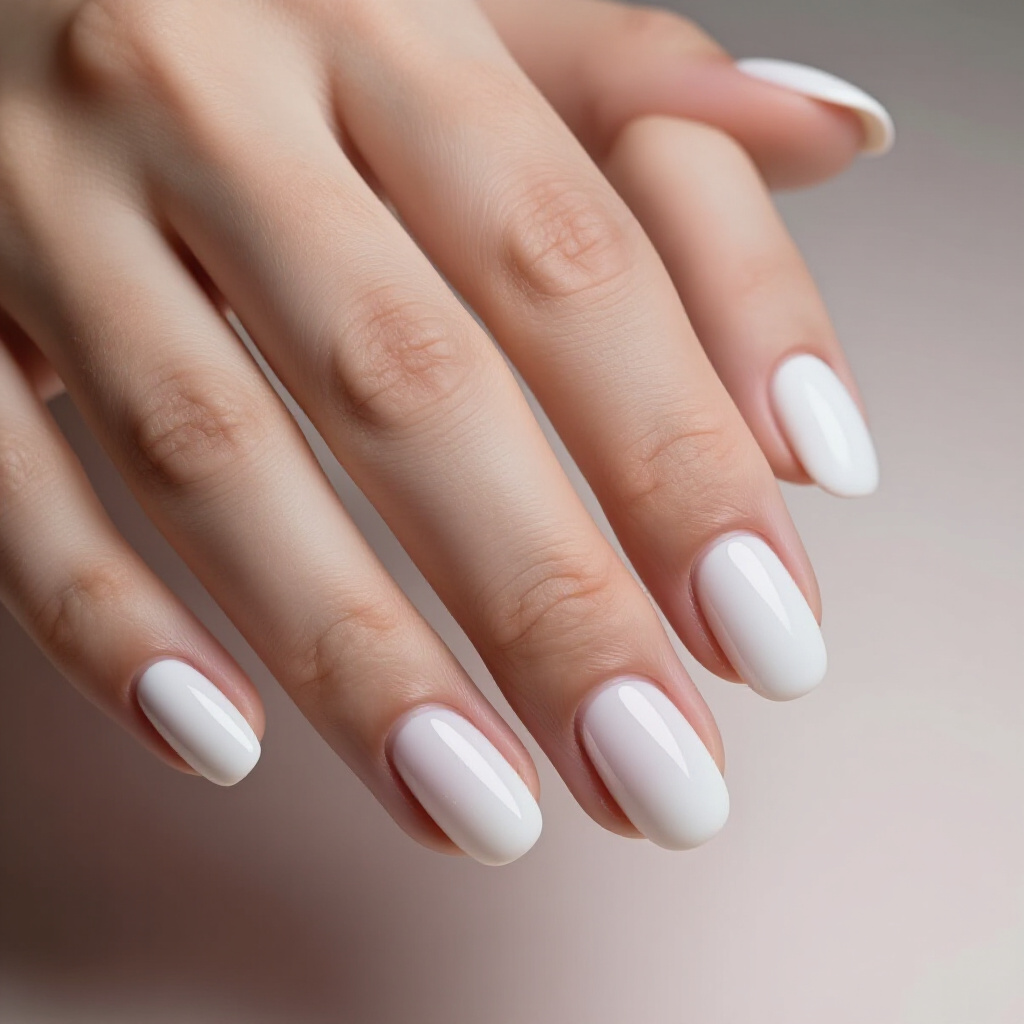 Iridescent White Short Cat Eye Nails for a Multi-Dimensional Effect - white short cat eye nails Iridescent White Short Cat Eye Nails for a Multi-Dimensional Effect - white short cat eye nails