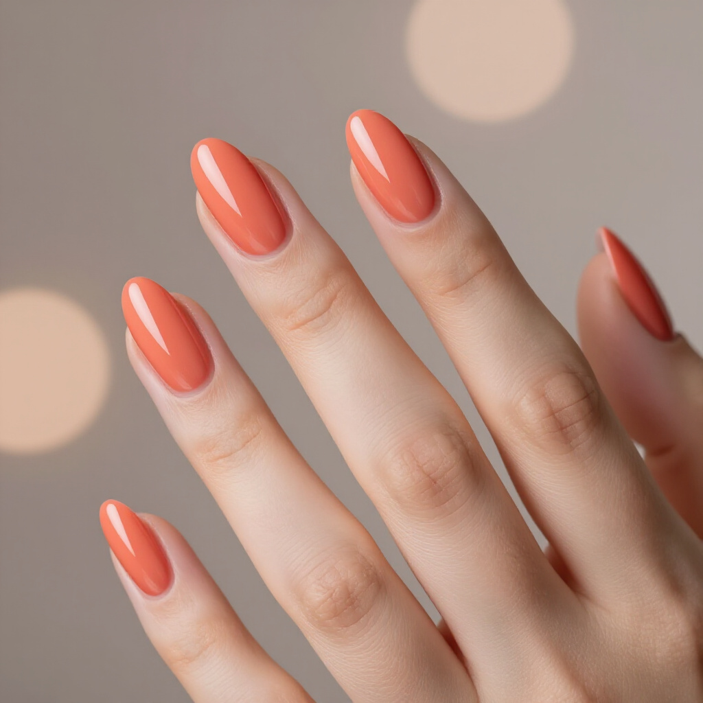 Warm Ivory Nude with a Gentle, Pearlescent Cat Eye Gleam - nude short cat eye nails