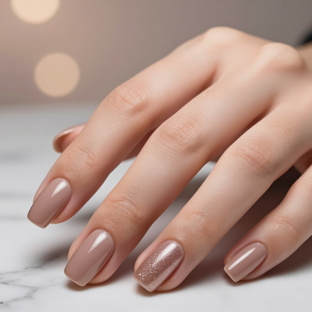 Sheer Rose Nude with Diffused Pink Cat Eye Glow - nude short cat eye nails Sheer Rose Nude with Diffused Pink Cat Eye Glow - nude short cat eye nails