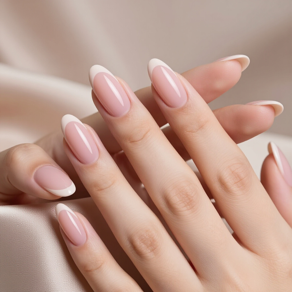 Creamy Muted Mauve Nude with Deep Plum Cat Eye - nude short cat eye nails Creamy Muted Mauve Nude with Deep Plum Cat Eye - nude short cat eye nails