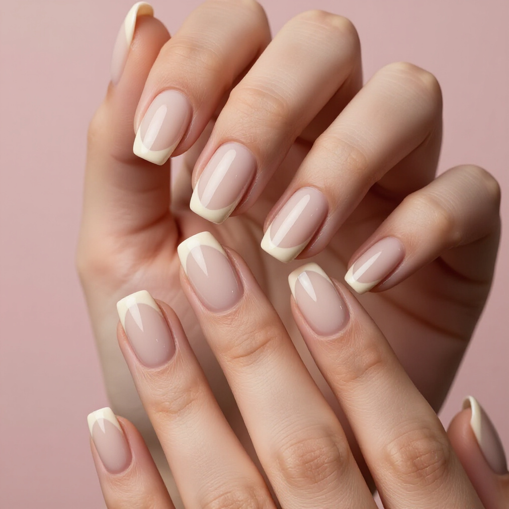 Almond Nude with Matte Finish and Subtle Cat Eye - nude short cat eye nails Almond Nude with Matte Finish and Subtle Cat Eye - nude short cat eye nails