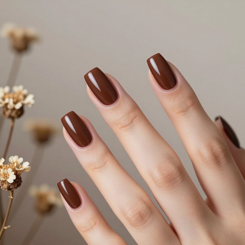 Short Square Nude with Glossy Cat Eye Accent Nail - nude short cat eye nails Short Square Nude with Glossy Cat Eye Accent Nail - nude short cat eye nails
