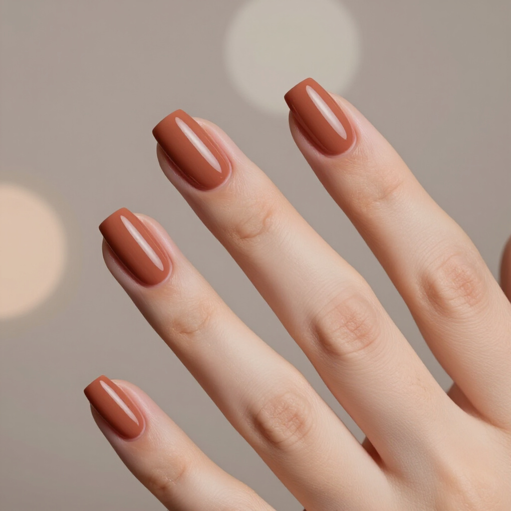 Light Tan Nude with a Darker Nude Cat Eye Line - nude short cat eye nails Light Tan Nude with a Darker Nude Cat Eye Line - nude short cat eye nails
