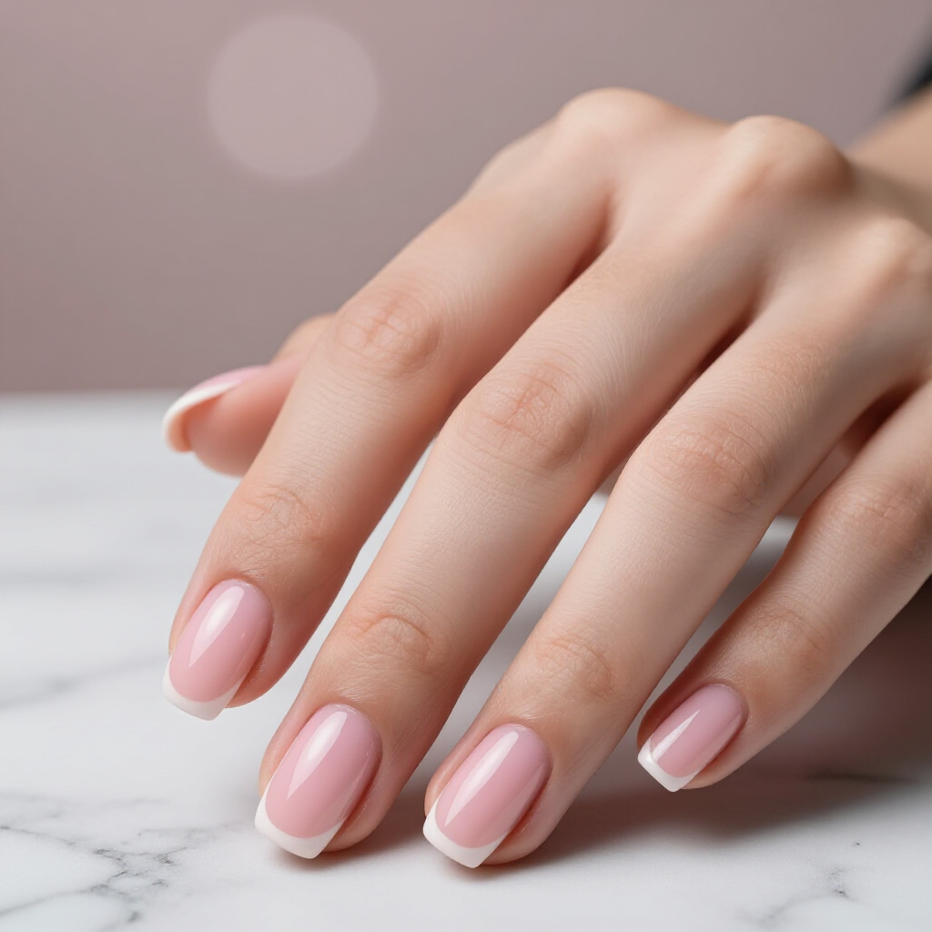 Bubblegum Pink with a Silver Glitter Cat Eye - pink short classy cat eye nails