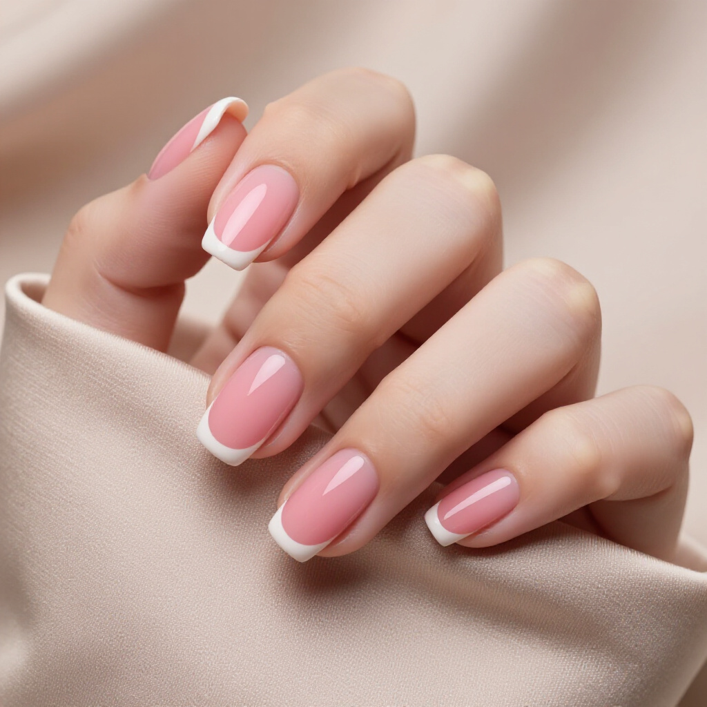 Cotton Candy Pink with a Pastel Blue Cat Eye - pink short classy cat eye nails