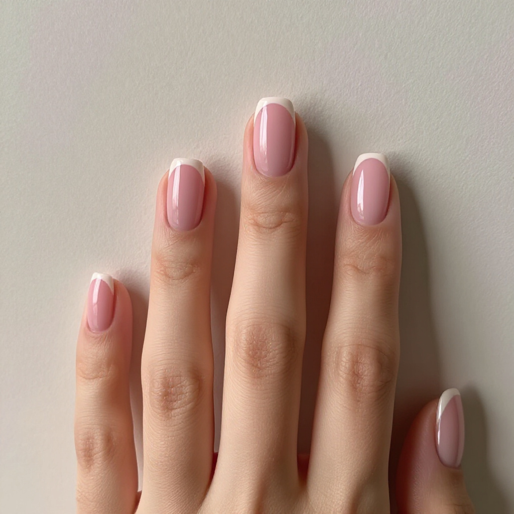 Soft Blush Pink Short Simple Cat Eye Nails with a Subtle Sheen - pink short simple cat eye nails Soft Blush Pink Short Simple Cat Eye Nails with a Subtle Sheen - pink short simple cat eye nails