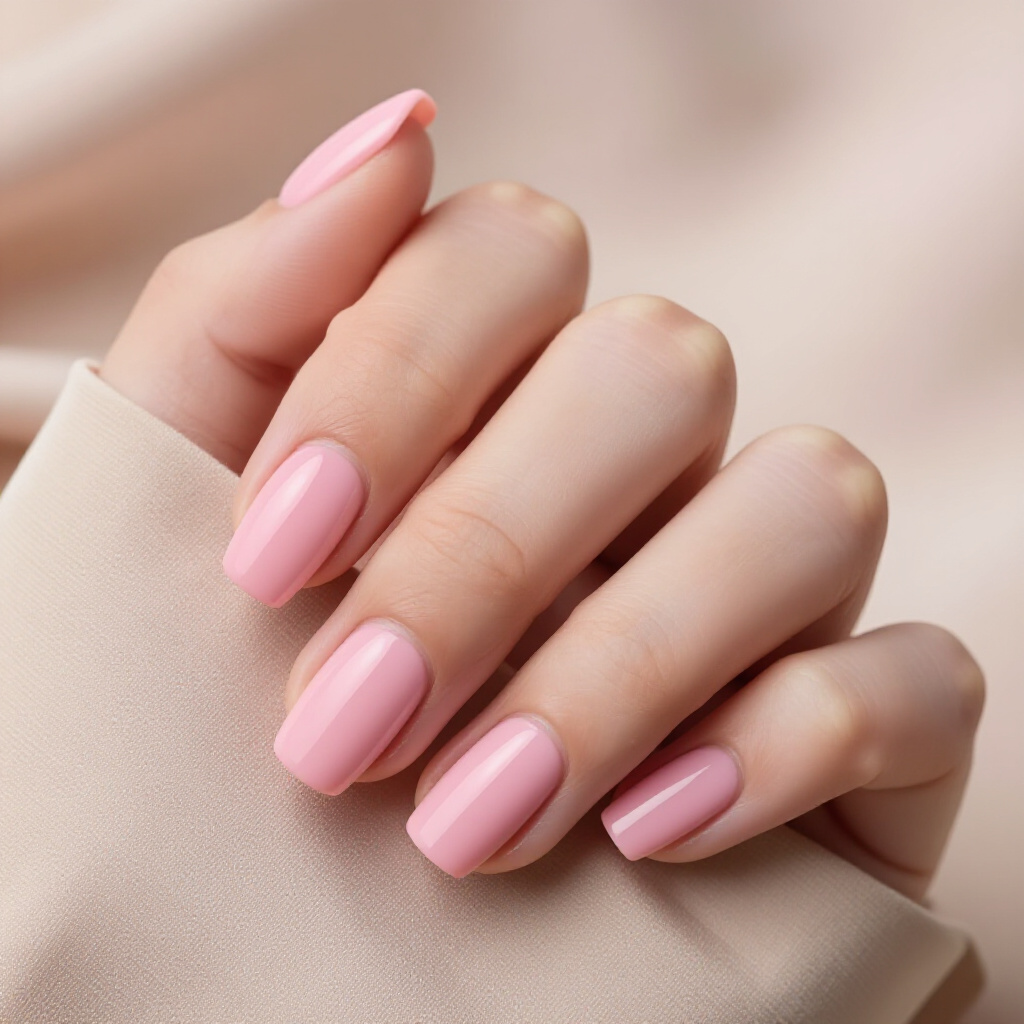 Barbie Pink Short Simple Cat Eye Nails with a Glossy Finish - pink short simple cat eye nails Barbie Pink Short Simple Cat Eye Nails with a Glossy Finish - pink short simple cat eye nails