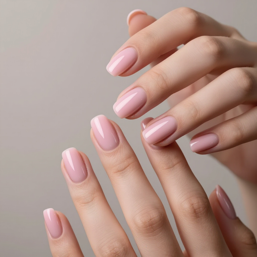 Dusty Rose Pink Short Simple Cat Eye Nails with a Matte Topcoat - pink short simple cat eye nails Dusty Rose Pink Short Simple Cat Eye Nails with a Matte Topcoat - pink short simple cat eye nails