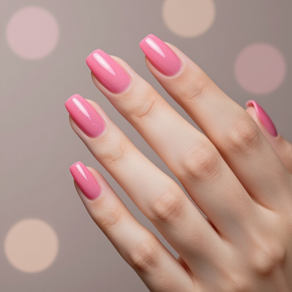 Milky Pink Short Simple Cat Eye Nails with a Delicate Swirl - pink short simple cat eye nails Milky Pink Short Simple Cat Eye Nails with a Delicate Swirl - pink short simple cat eye nails