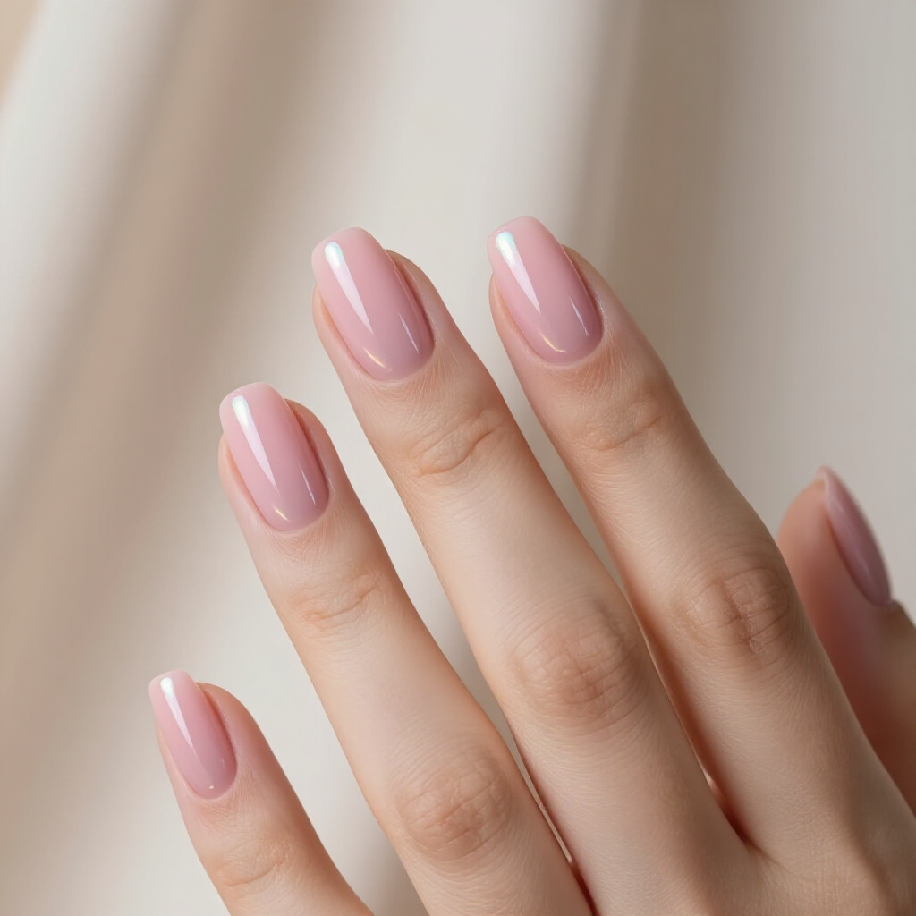 Hot Pink Short Simple Cat Eye Nails with a Bold Magnetic Line - pink short simple cat eye nails Hot Pink Short Simple Cat Eye Nails with a Bold Magnetic Line - pink short simple cat eye nails