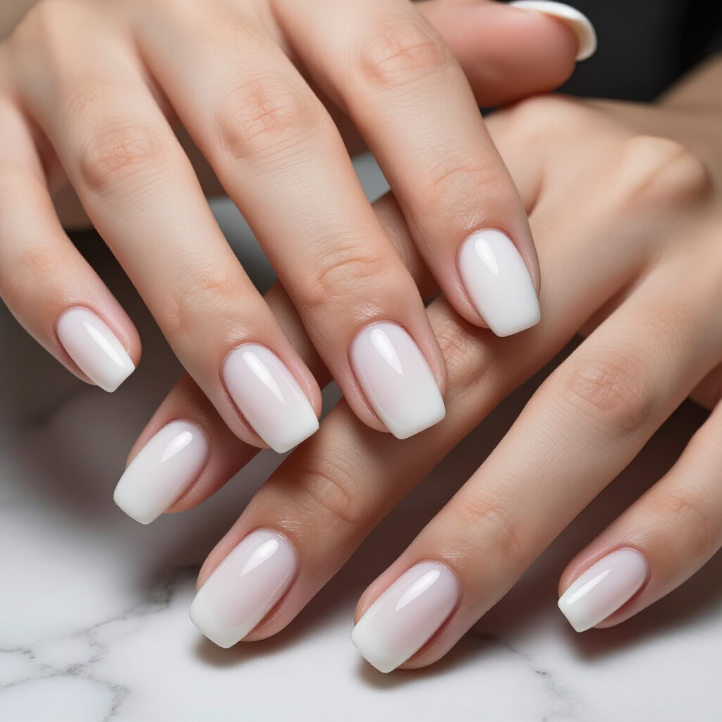 Sheer Pink Short Simple Cat Eye Nails with Subtle Glitter Flakes - pink short simple cat eye nails Sheer Pink Short Simple Cat Eye Nails with Subtle Glitter Flakes - pink short simple cat eye nails