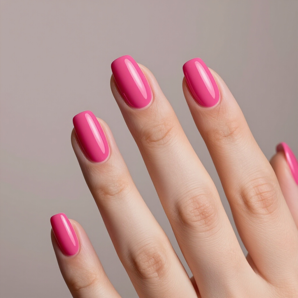 Dusty Rose Pink Short Cute Cat Eye Nails with a Velvety Matte Top Coat - pink short cute cat eye nails