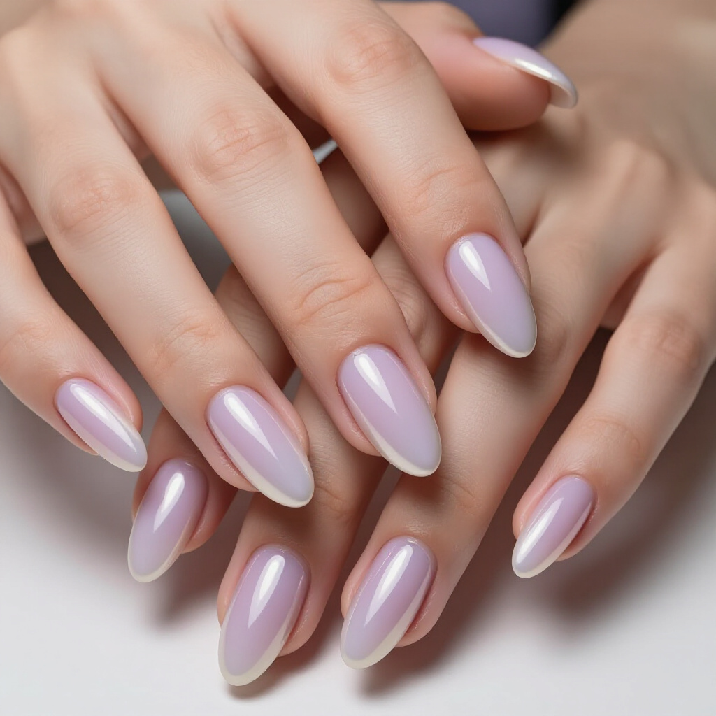 Cherry Blossom Pink Short Cute Cat Eye Nails with Delicate Petal Embellishments - pink short cute cat eye nails