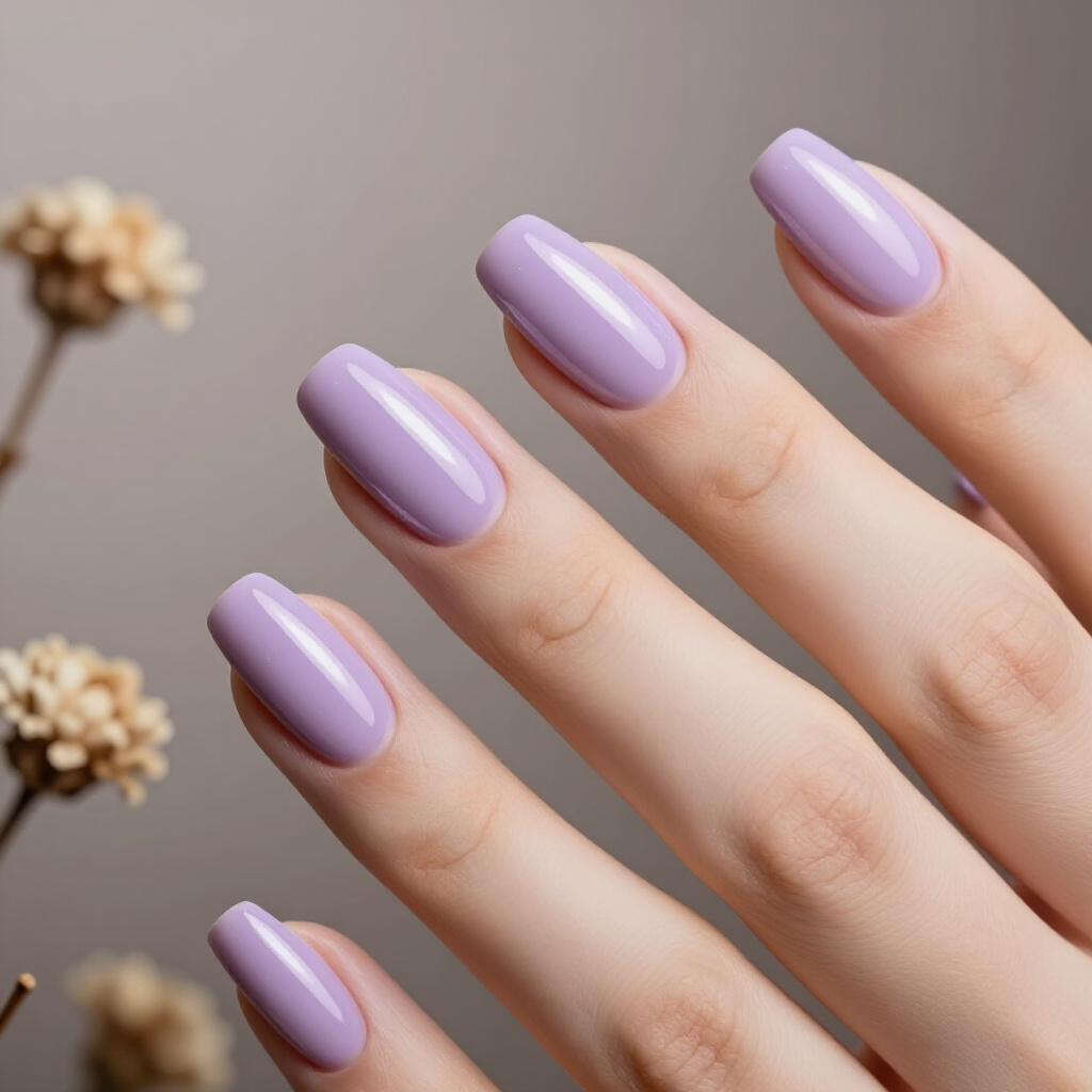 Pale Pink Short Cute Cat Eye Nails with a Subtle Speckled Effect - pink short cute cat eye nails