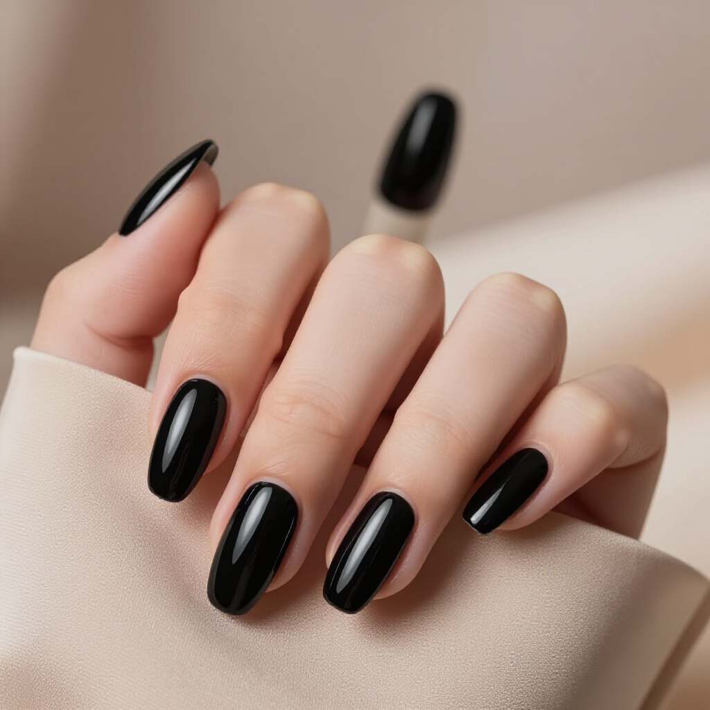 Subtle Silver Shimmer Almond Cat Eye for Understated Glamour - black almond cat eye nails Subtle Silver Shimmer Almond Cat Eye for Understated Glamour - black almond cat eye nails