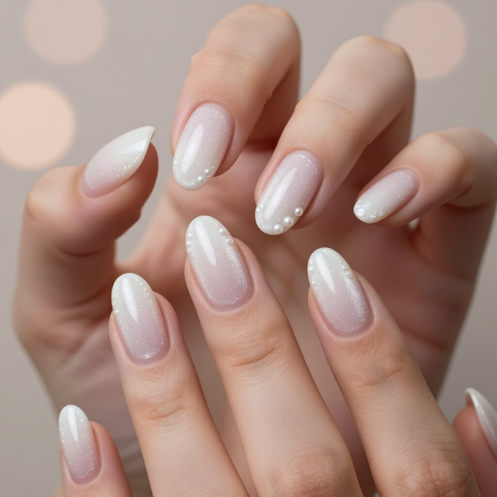 Ombre Transition from Black to Deep Purple Cat Eye Almond - black almond cat eye nails Ombre Transition from Black to Deep Purple Cat Eye Almond - black almond cat eye nails