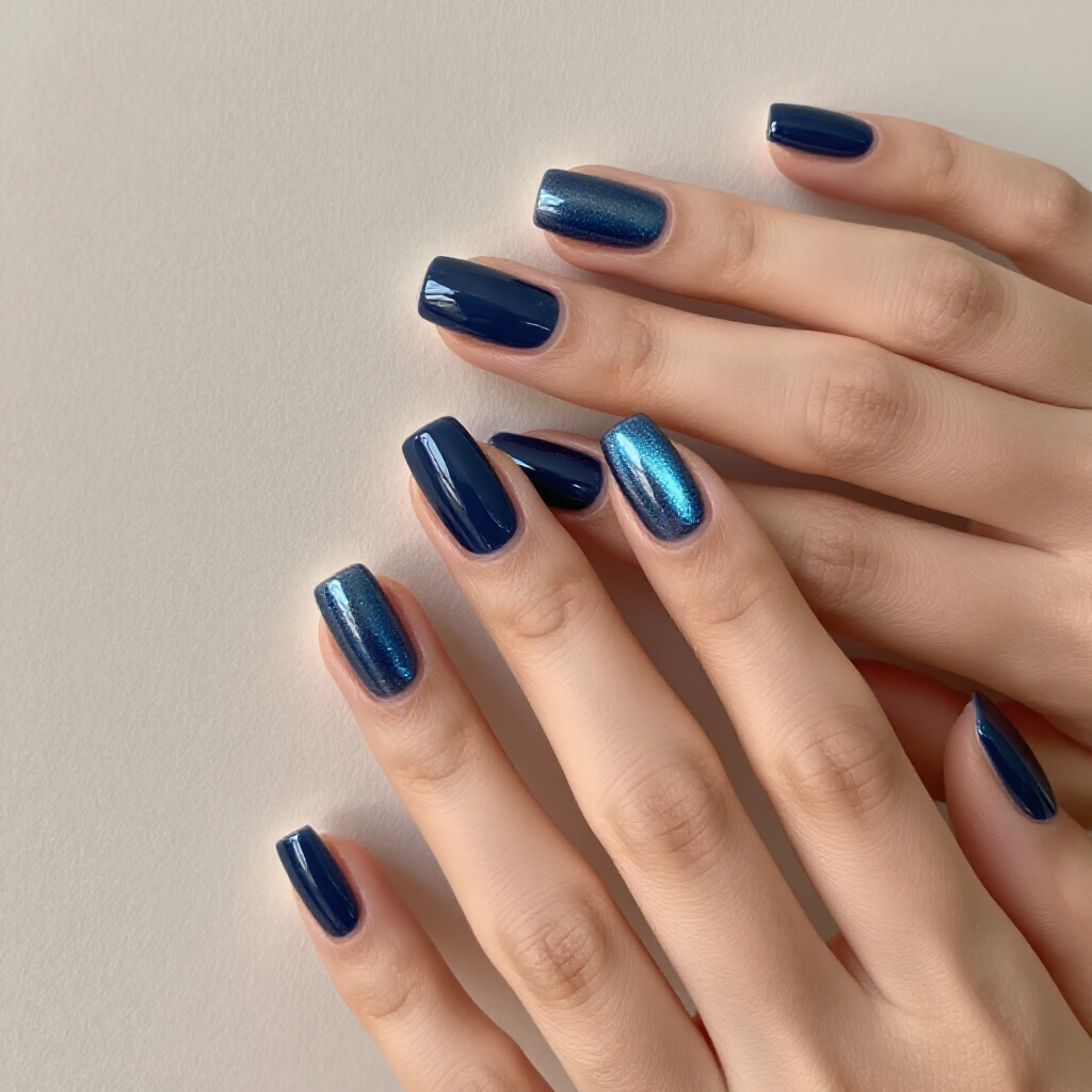 Ombre Black to Deep Red Cat Eye on Almond Nails - black almond cat eye nails Ombre Black to Deep Red Cat Eye on Almond Nails - black almond cat eye nails