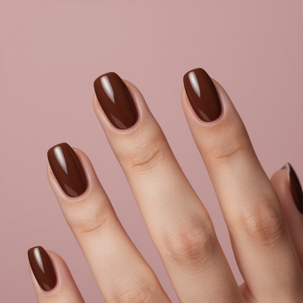 Black Almond Cat Eye with a Hint of Fiery Red Shift - black almond cat eye nails