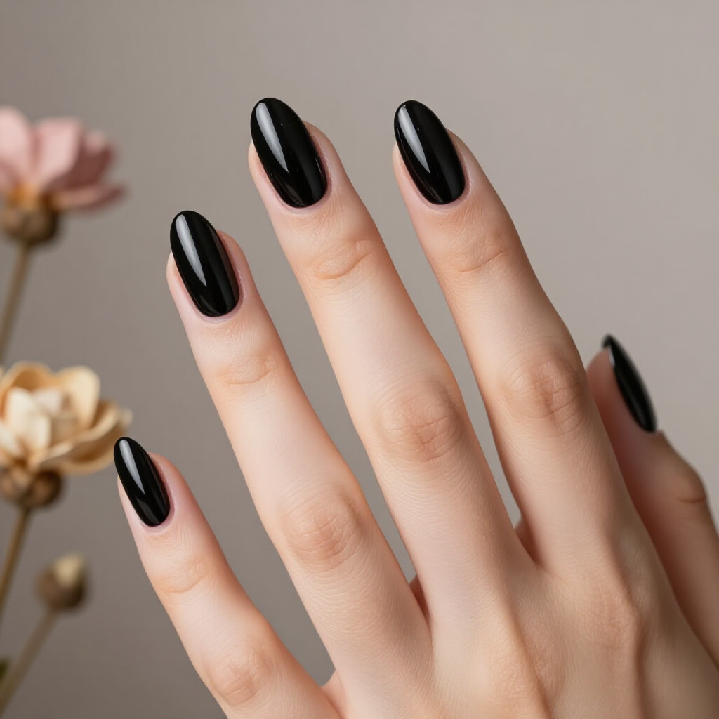 Gunmetal Grey Almond Cat Eye: A Modern, Metallic Masterpiece - black almond cat eye nails