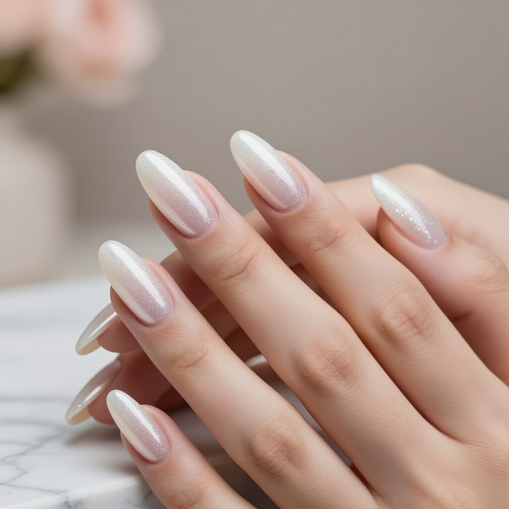 Sparkling Silver Cat Eye on Almond Nails for a Glamorous Statement - black almond cat eye nails Sparkling Silver Cat Eye on Almond Nails for a Glamorous Statement - black almond cat eye nails