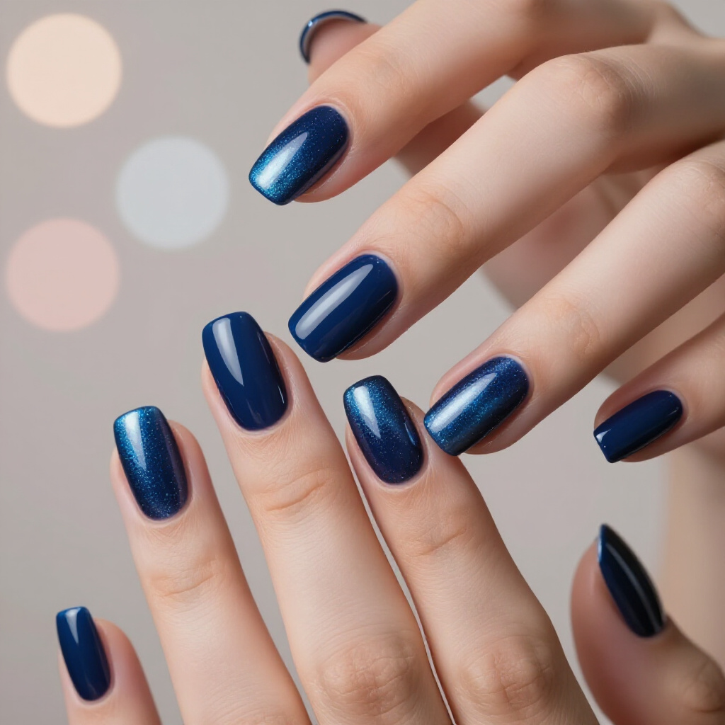 Bronze Cat Eye on Almond Nails with a Metallic Finish - black almond cat eye nails Bronze Cat Eye on Almond Nails with a Metallic Finish - black almond cat eye nails