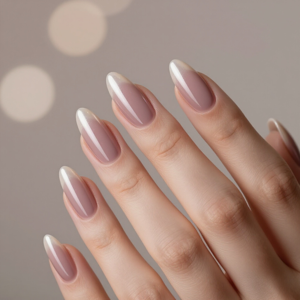 Abstract Black Cat Eye Almond Nails with Scattered Lines - black almond cat eye nails