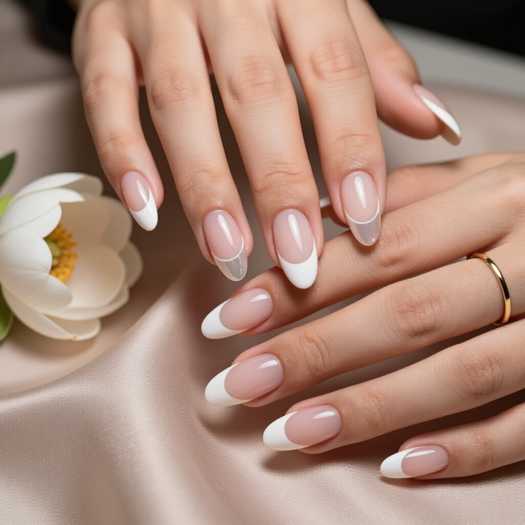 How to Make Your White Almond Cat Eye Manicure Last Longer - white almond cat eye nails How to Make Your White Almond Cat Eye Manicure Last Longer - white almond cat eye nails