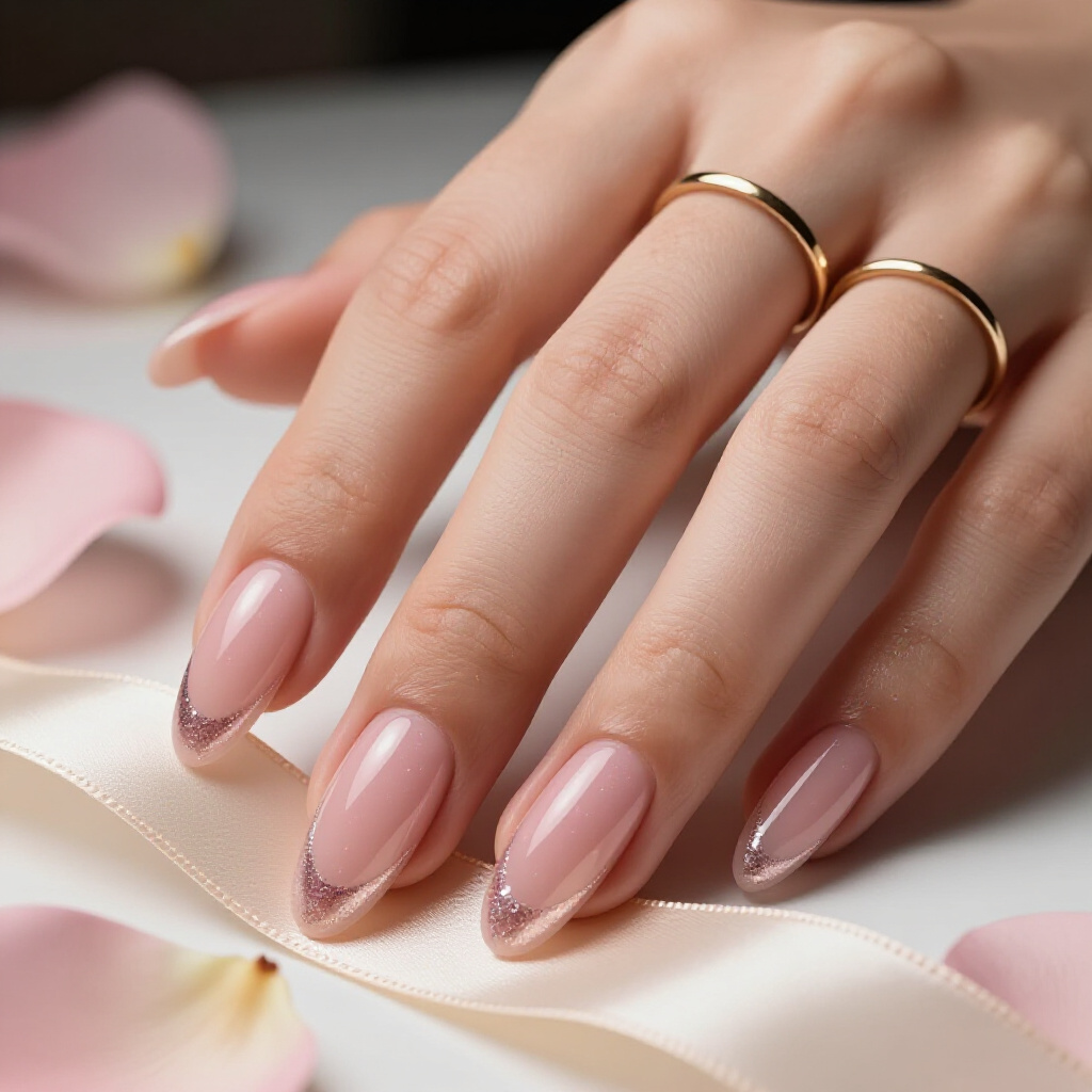 Barbie Pink Almond Cat Eye with Crystal Embellishments - pink almond classy cat eye nails Barbie Pink Almond Cat Eye with Crystal Embellishments - pink almond classy cat eye nails