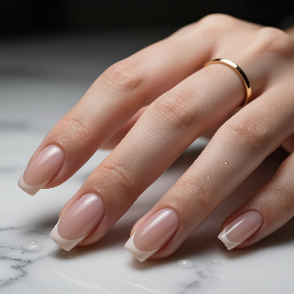 The Ethereal Opal Shift: Your Entry to Nude Short Simple Cat Eye Nails - nude short simple cat eye nails
