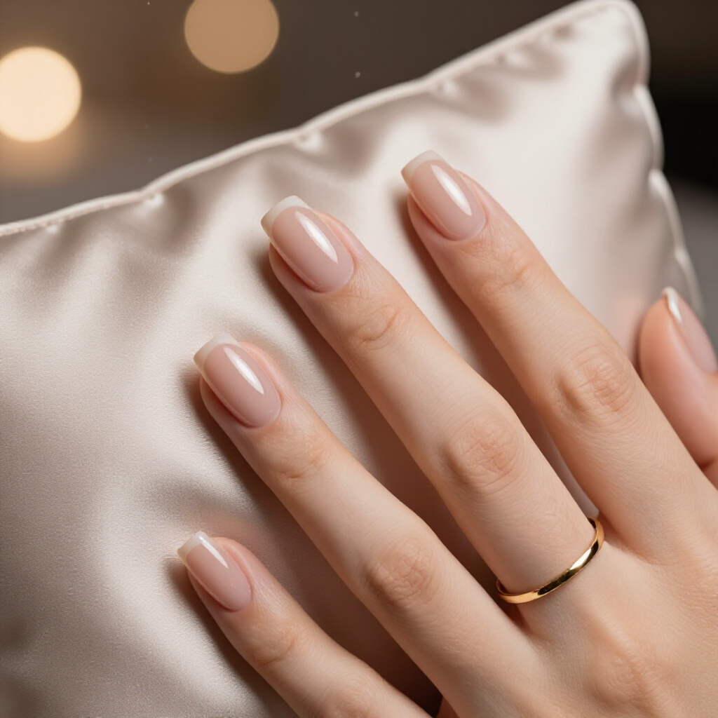 Best Nude Short Simple Cat Eye Shades for Every Season - nude short simple cat eye nails