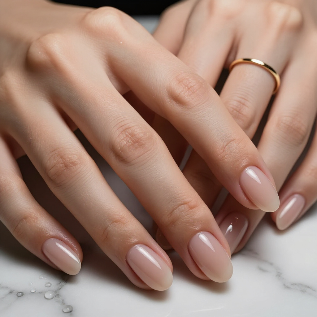 Nude Short Simple Cat Eye for Short Nails: What Works Best - nude short simple cat eye nails