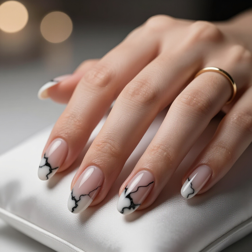 Textured 3D Marble Effect Nails for Unparalleled Dimensional Artistry - marble nails