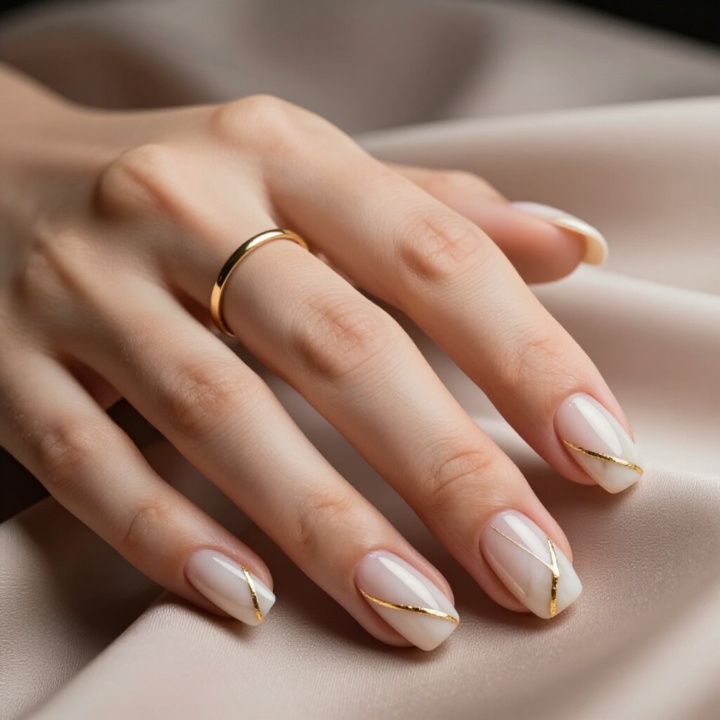 Vivid Teal Swirls on Almond Short Marble Nails: A Bold Statement - short marble nails Vivid Teal Swirls on Almond Short Marble Nails: A Bold Statement - short marble nails