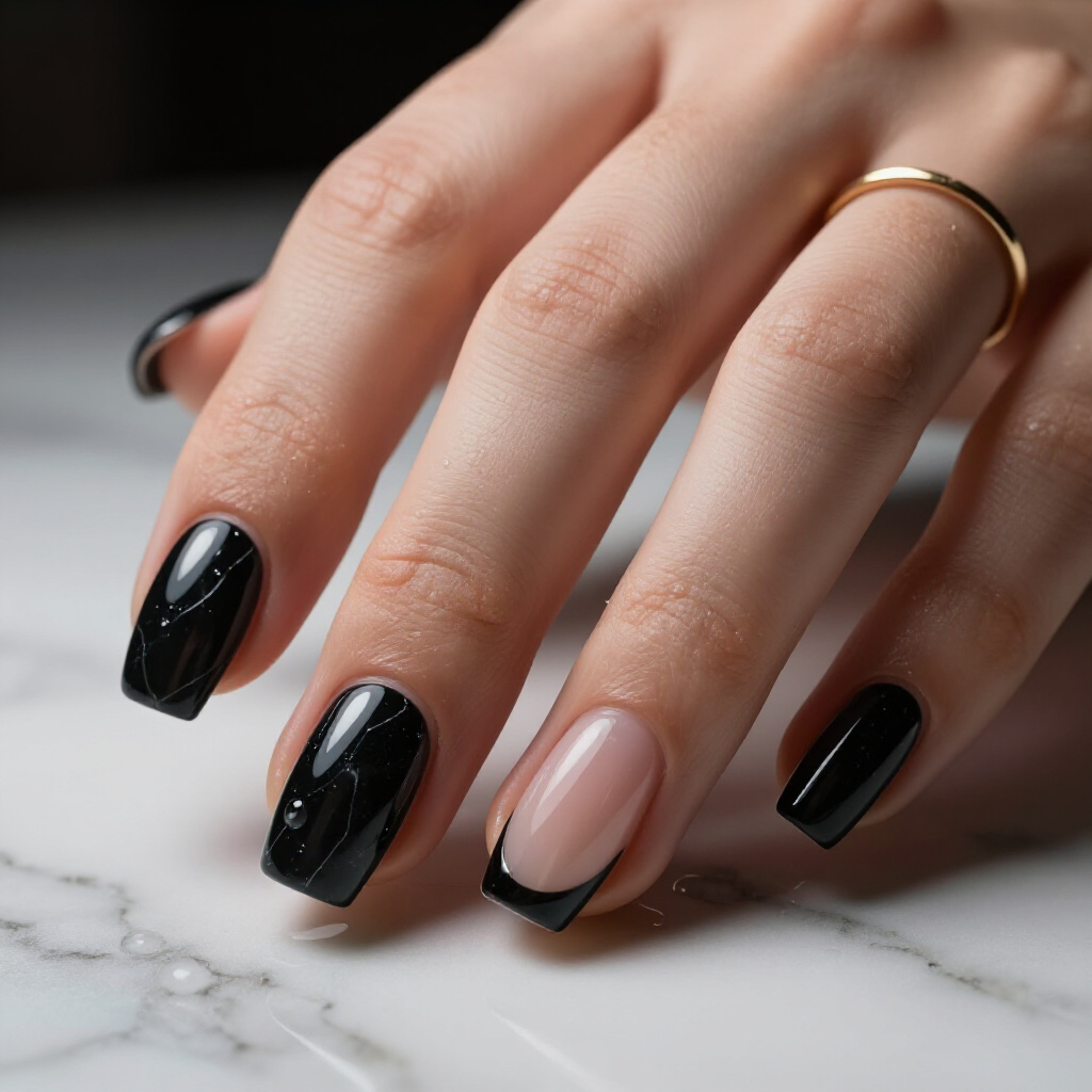 White Short Marble Nails for Short Nails: What Suits and How to Ask - white short marble nails