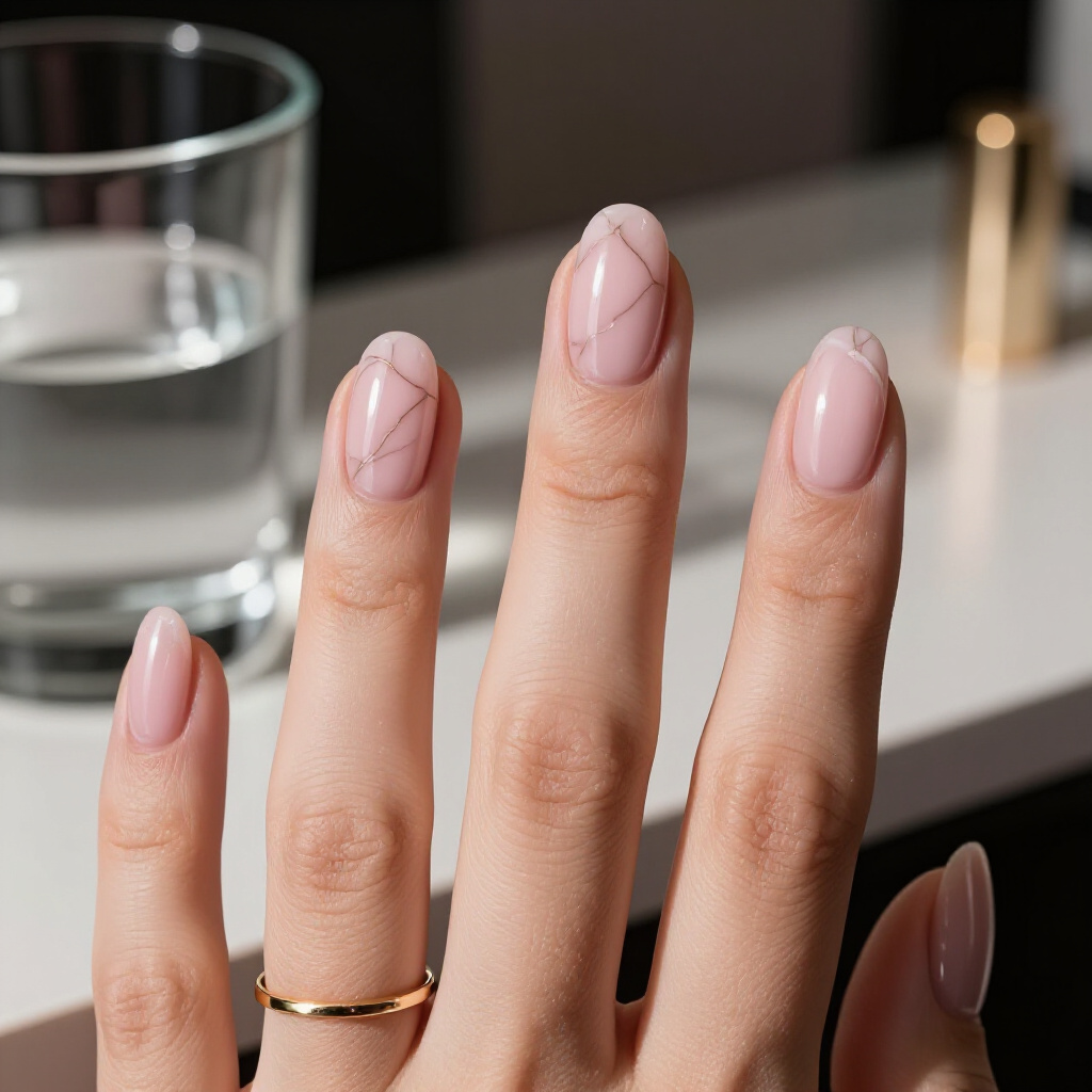 Best Pink Short Classy Marble Nail Shades for Every Season - pink short classy marble nails