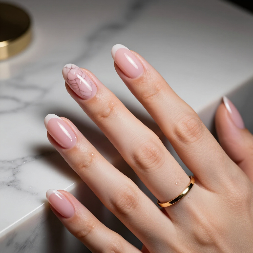 Pink Short Cute Marble Nails for Short Nails: Tips and Tricks - pink short cute marble nails