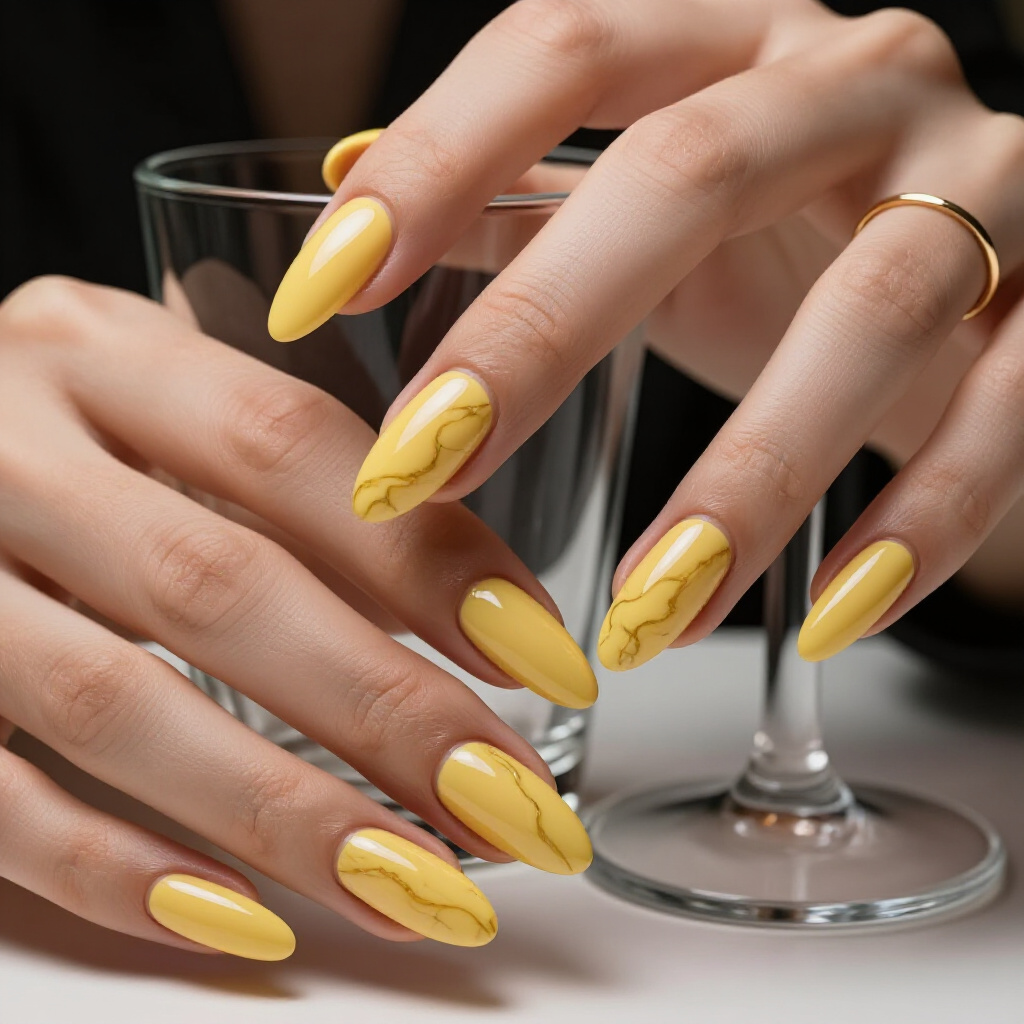 Ombre Effect Black Almond Marble Nails Blending Deep Hues Seamlessly - black almond marble nails Ombre Effect Black Almond Marble Nails Blending Deep Hues Seamlessly - black almond marble nails