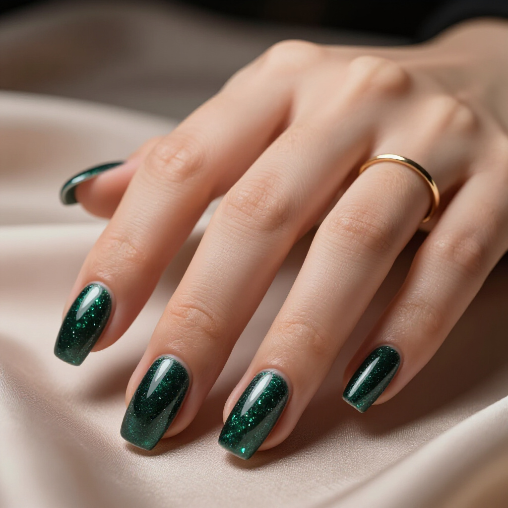 Two-Tone Glitter Ombre with Contrasting Colours - glitter nails Two-Tone Glitter Ombre with Contrasting Colours - glitter nails