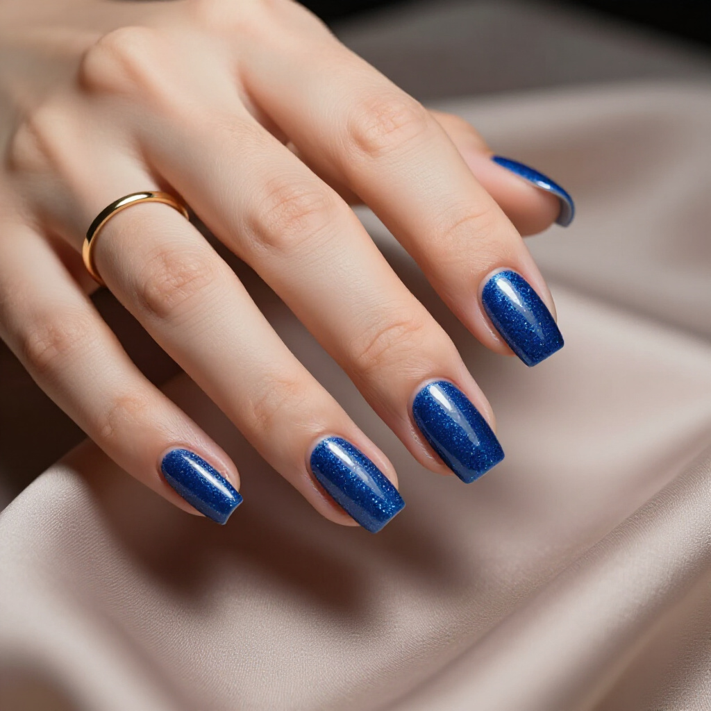 Best Short Glitter Nails Shades for Every Season - short glitter nails