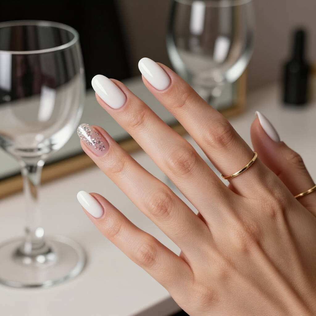 Bold Emerald Green Glitter for a Regal Statement - short glitter nails