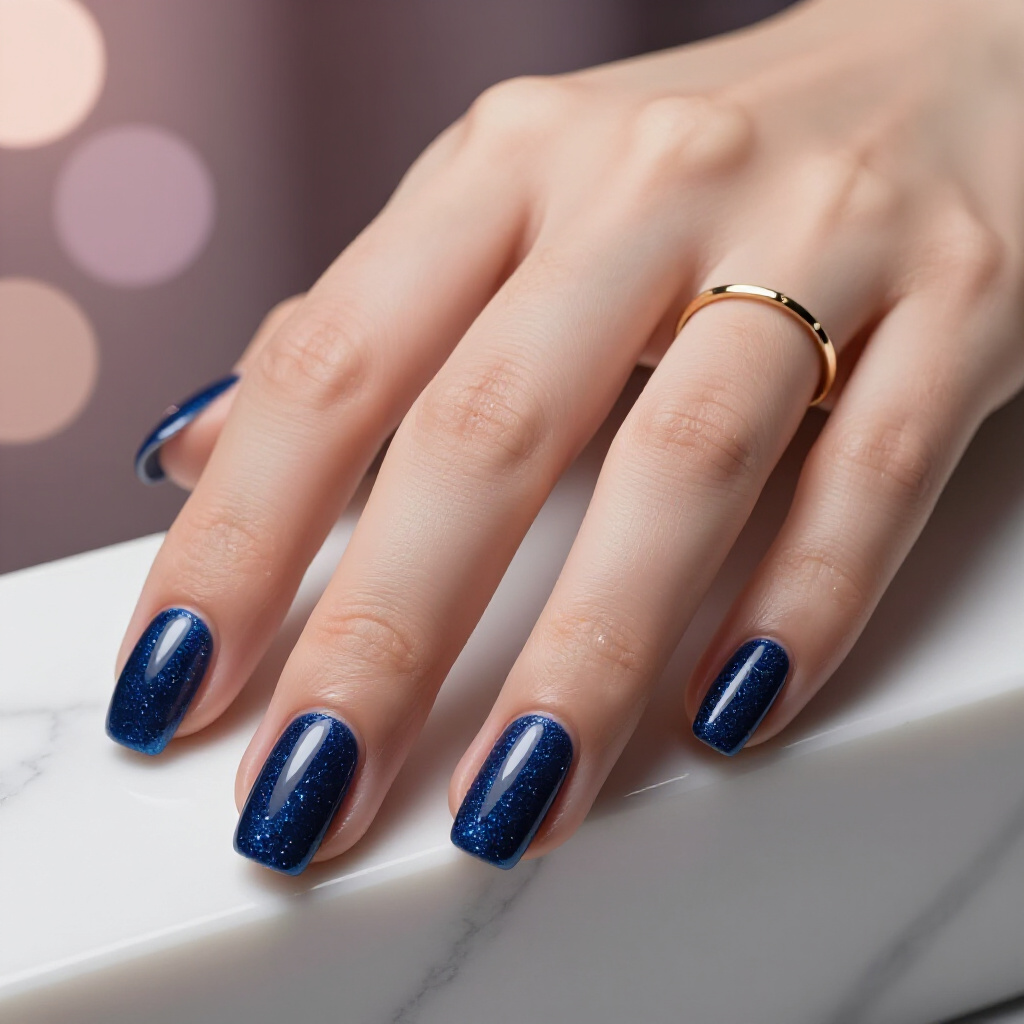 Classic Silver Glitter for Timeless Sparkle - short glitter nails