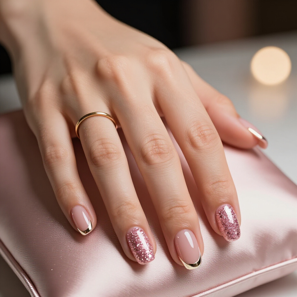 Bubblegum Pink Full Glitter Short Round Nails for a Fun Vibe - pink short glitter nails Bubblegum Pink Full Glitter Short Round Nails for a Fun Vibe - pink short glitter nails