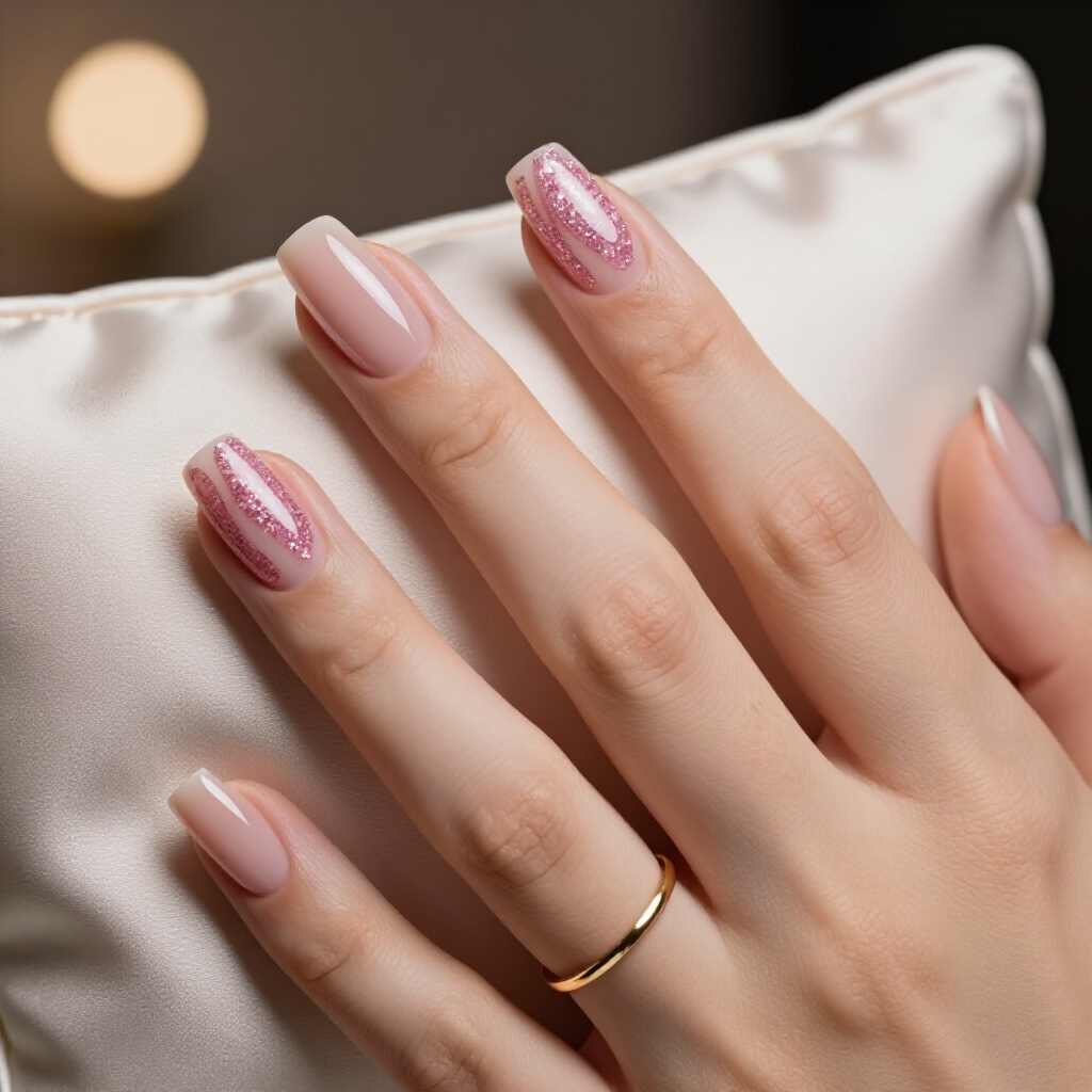 How to Make Your Pink Short Glitter Nails Manicure Last Longer - pink short glitter nails How to Make Your Pink Short Glitter Nails Manicure Last Longer - pink short glitter nails