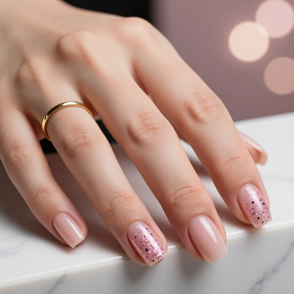 Pink Short Classy Glitter Nails for Short Nails: What Works Best - pink short classy glitter nails Pink Short Classy Glitter Nails for Short Nails: What Works Best - pink short classy glitter nails
