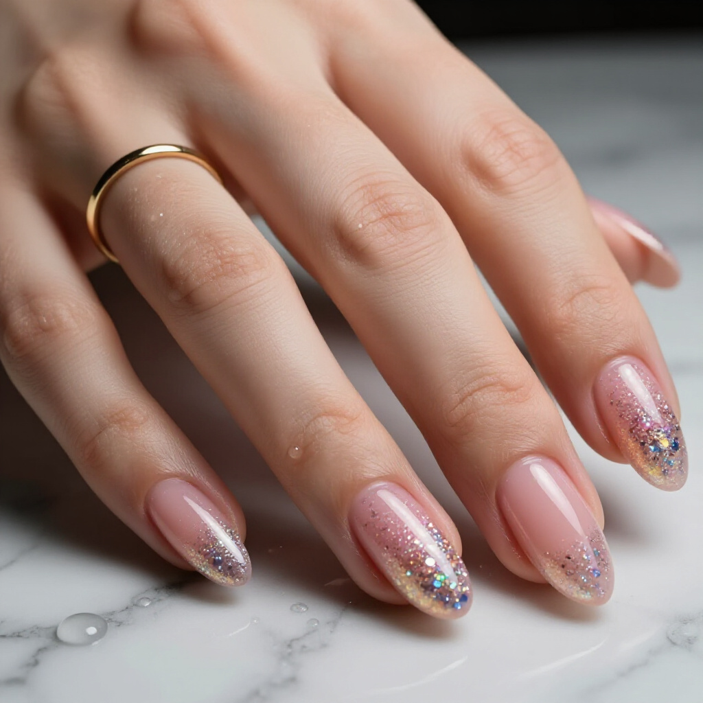 Best Pink Short Cute Glitter Nails Shades for Every Season - pink short cute glitter nails