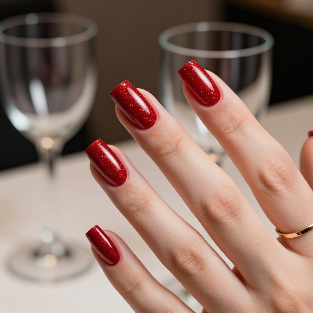 Glow-in-the-Dark White Almond Glitter Nails for a Fun Night Out - white almond glitter nails